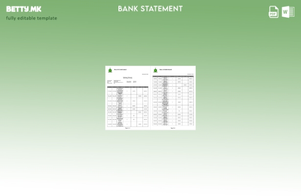 модерен стил Пакистан Банка Ал Хабиб извод на сметка страници збор, шаблон стран
