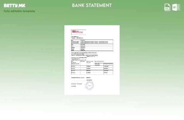 модерен стил Русија Домашен кредит банкарски извод шаблон ексел
