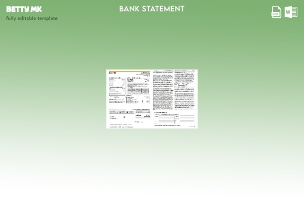 модерен стил САД Откријте шаблон за страници со зборови за изјава за кредитна ка