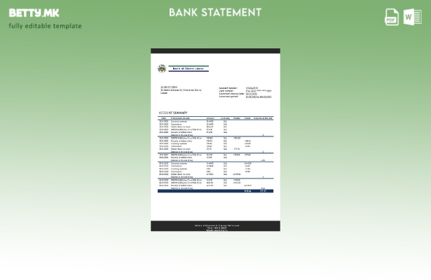 модерен стил Сиера Леоне Банка на Сиера Леоне шаблон за извод од банка