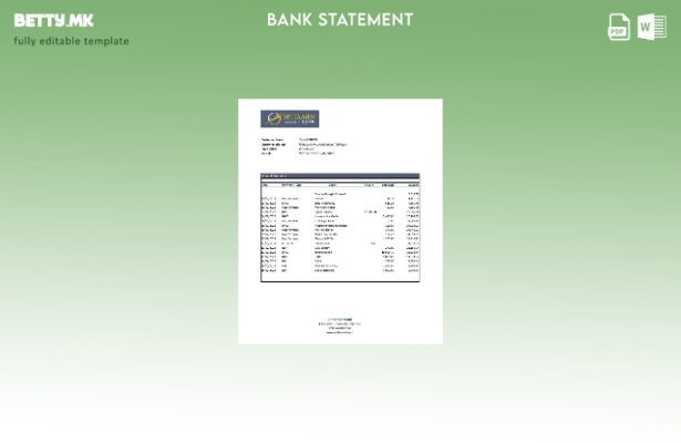модерен стил Таџикистан Spitamen банка извод шаблон ексел