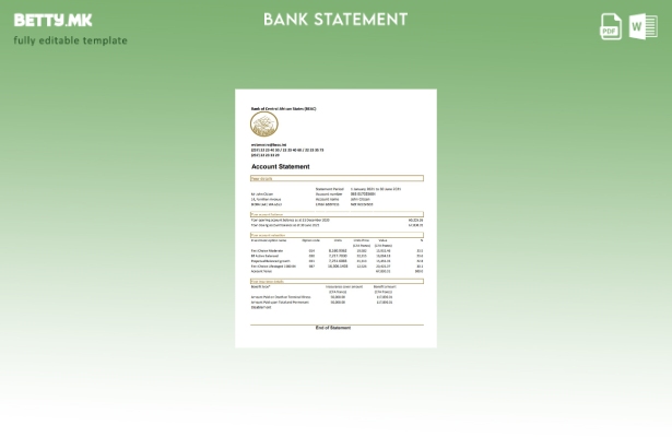 модерен стил Централноафриканска република Банка на централноафрикански држави B