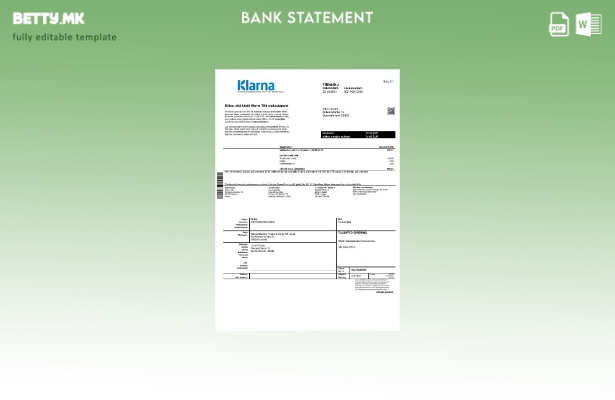 модерен стил Шаблон за збор за извод од банка во Финска Кларна