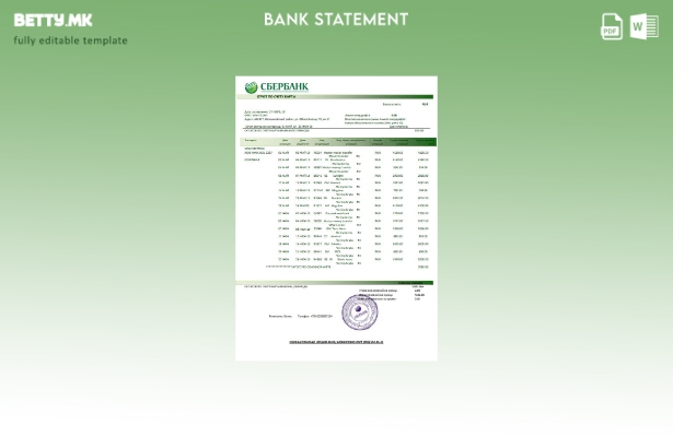 модерен стил Шаблон за збор за извод од банка на Русија Сбербанк