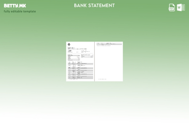 модерен стил Шаблон за збор страници за извод од банка Казахстан Каспи