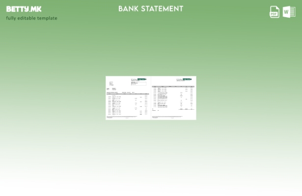 модерен стил Шри Ланка Амана банка извод од сметката шаблон страници збор