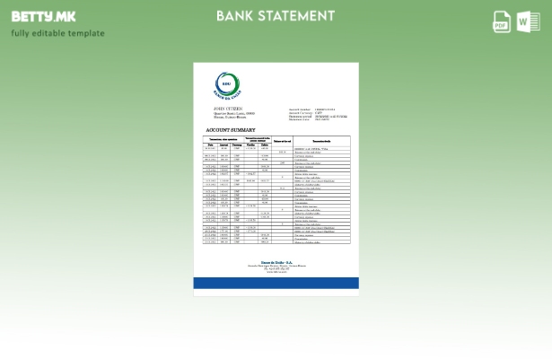 модерен стил на Гвинеја Бисао Банко да Униао шаблон за извод од банка