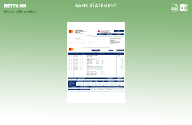 модерен стил на Канада Националната банка на Канада шаблон за извод од банка