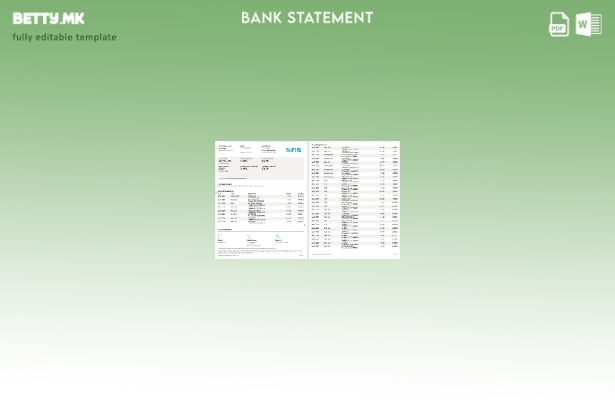 модерен стил на САД Софи шаблон за страници за збор за извод од банка 1