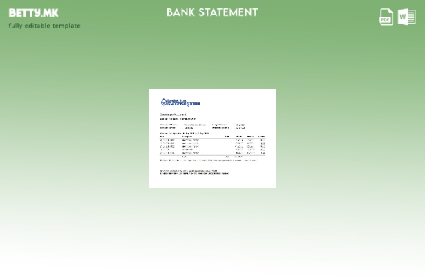 модерен стил на Тајланд Бангкок банка за извод на шаблон за зборови