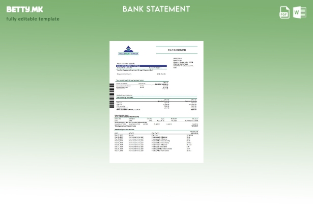 модерен стил на црногорскиот Атласмонт шаблон за извод од банка