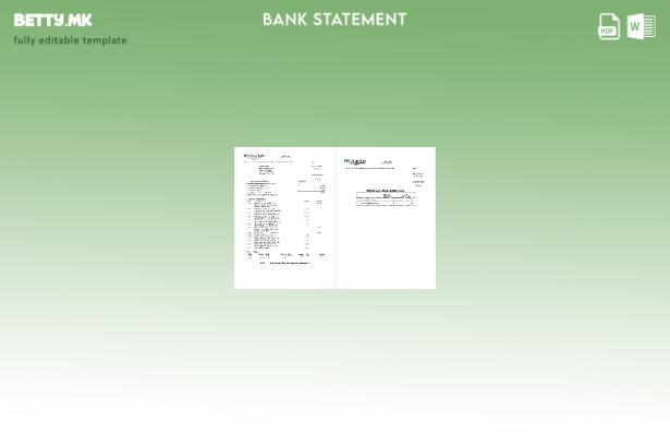 модерен стил шаблон за зборови за страници од банкарски изводи од наследство на