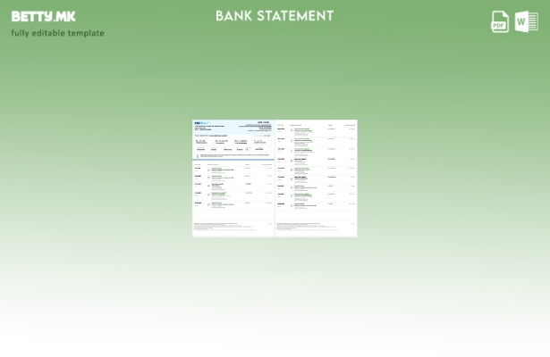 модерен стил India PayTM Payments извод од банкарска сметка страници со зборови,