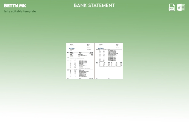 модерен стил USA SunTrust шаблон за страници за збор од банкарски изводи