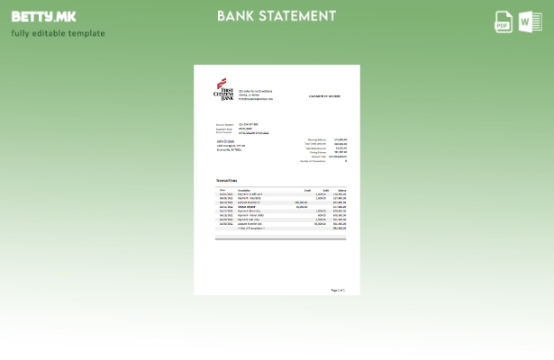 модерен стил USA Texas First Citizens банкарски збор. шаблон