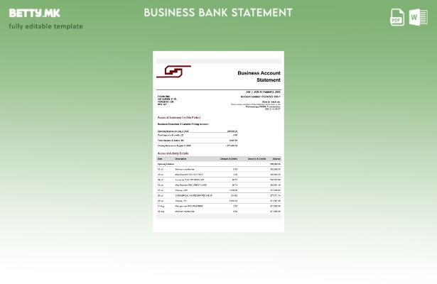 Модерен стил Туркменски Туркменбаши компанија што проверува изјава за сметка Шаб