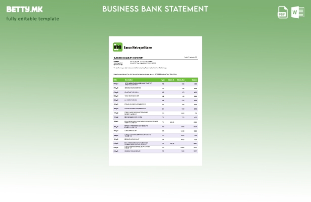 Модерен стил на организацијата Banco Metropolitano што го проверува изводот на с
