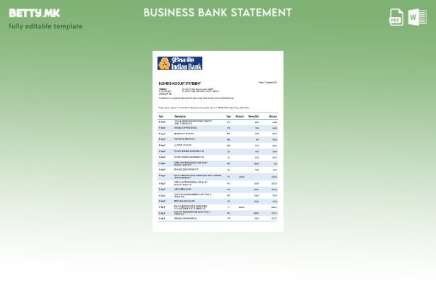 модерен стил Банка на индиската организација што проверува извод од сметката Шаб
