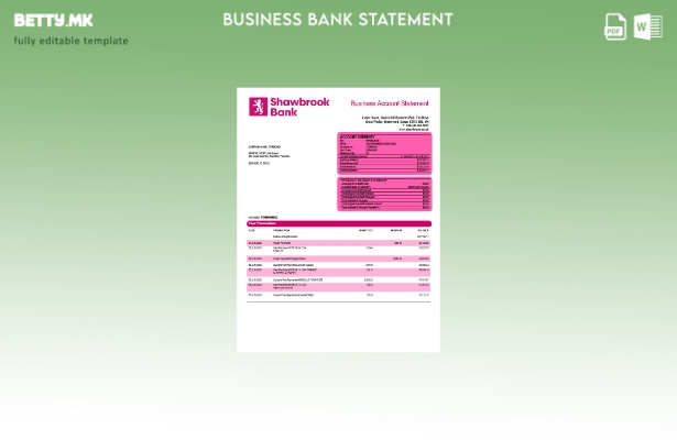 модерен стил Извештај за претпријатие за сметка на Shawbrook Group Шаблон Word и