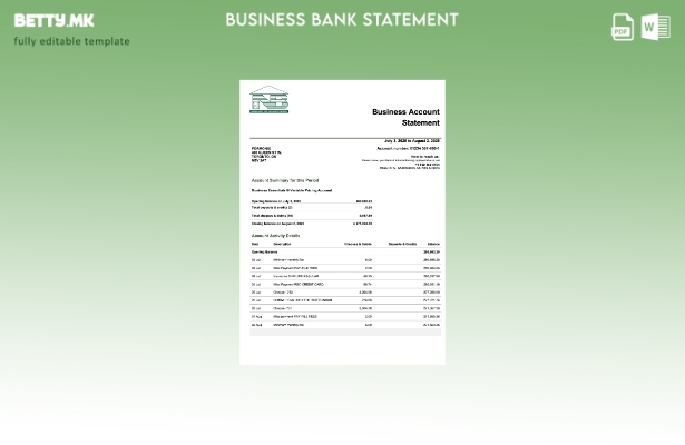 модерен стил Сент Китс и Невис SKNA деловна фирма изјава Шаблон Word и PDF форма