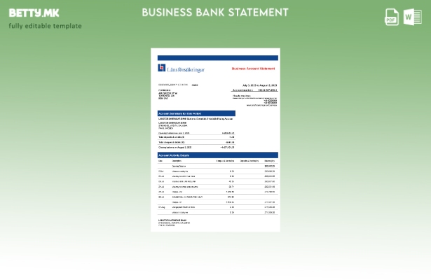 модерен стил на компанијата Lansforsakrigar Bank што го проверува изводот на сме