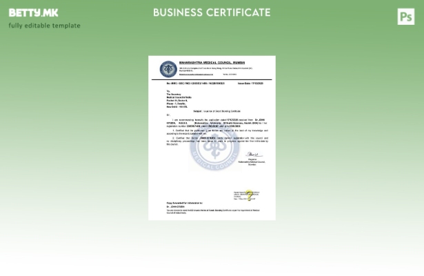 модерен стил Индија издавање на добар сертификат за шаблон Word и PDF