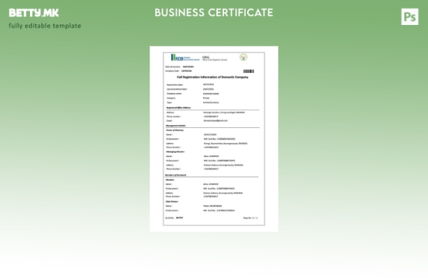 модерен стил Руанда целосни информации за регистрација на домашната компанија Wo