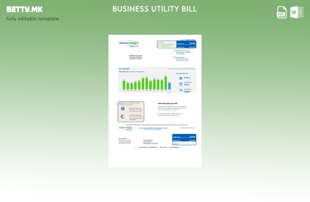 Бизнис сметка за комунални услуги за потрошувачите на енергија на САД во Мичиген