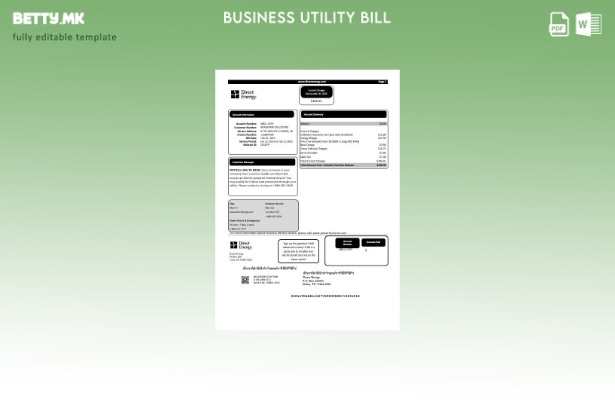 Бизнис сметка за комунални услуги на САД Тексас Директна енергија