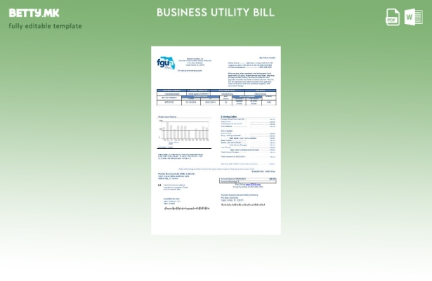 Бизнис сметка за комунални услуги на САД Флорида FGUA