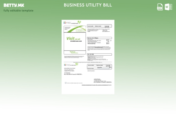 Бизнис сметка за комунални услуги на САД Windstream Holdings, Inc
