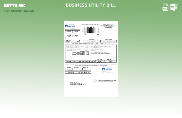 Деловна сметка за вода во Тексас Ел Пасо