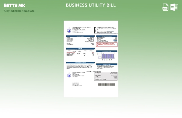 Деловна сметка за комунални услуги во САД Илиноис Норт Парк, јавен воден округ И