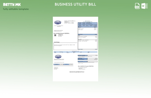 Деловна сметка за комунални услуги за чиста вода на САД
