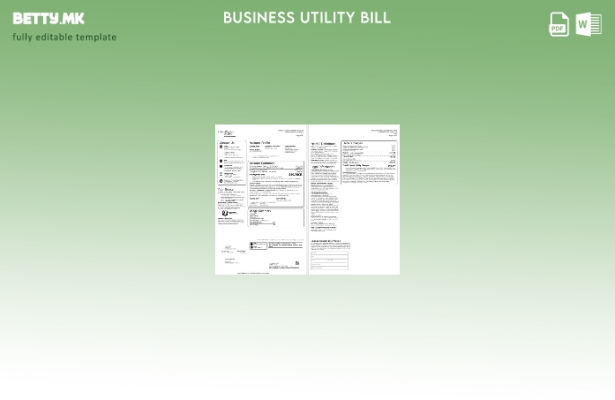 Деловна сметка за комунални услуги на САД Колумбија Гас од Охајо