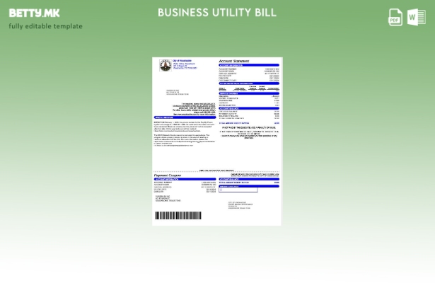 Деловна сметка за комунални услуги на градот Ваксахачи на САД