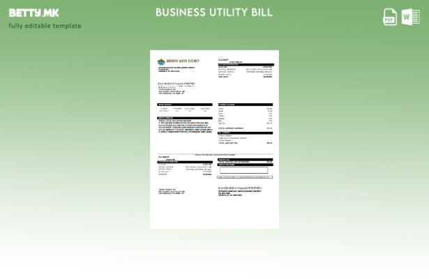 Деловна сметка за комунални услуги на округот Woodfin Sanitary Water & Sewer Dis