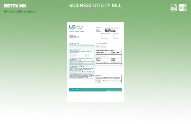 Деловна сметка за комунални услуги Utility Point