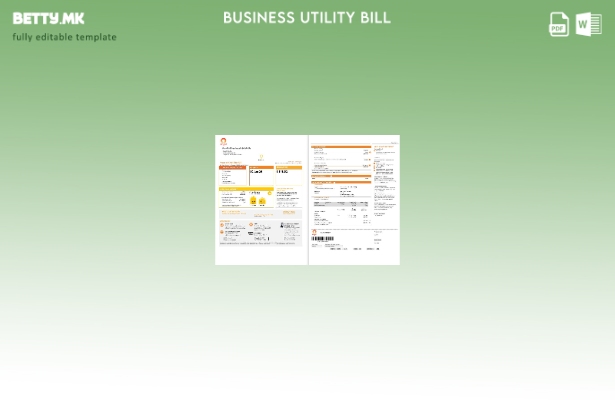Модерен стил Австралија Нов Јужен Велс (НСВ) Шаблон страници за сметки за деловн