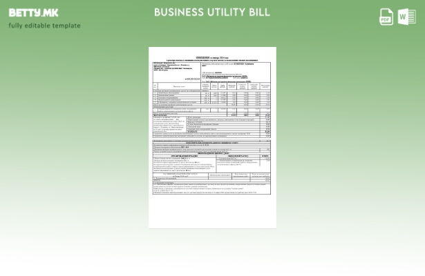 Модерен стил Белоруски деловни сметки за комунални услуги
