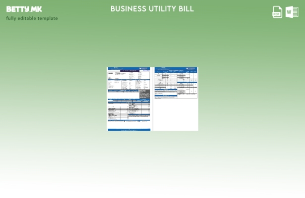 Модерен стил Индија TPWODL шаблон за деловни сметки за комунални услуги
