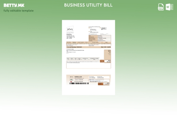 Модерен стил Шаблон за страници за деловни сметки во Јужна Африка Јобург