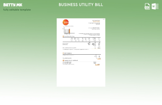 Модерен стил Шаблон за страници за сметки за комунални услуги на Нов Зеланд Gene
