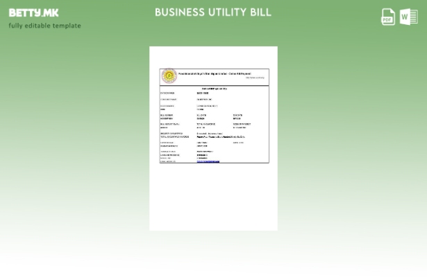 Модерен стил на Индија PVVNL шаблон за деловни сметки за комунални услуги