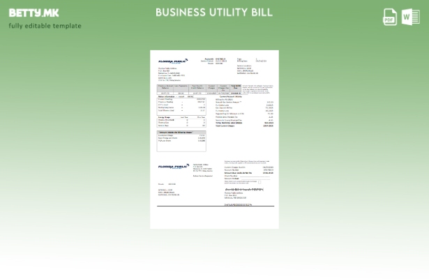 Модерен стил на Флорида Јавни комунални услуги за комунални услуги, шаблон за де