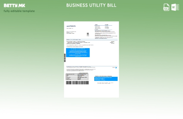 Модерен стил Oomi Palvelut Oy шаблон за деловна сметка за електрична енергија за
