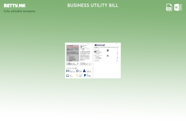 Обединетото Кралство Бирмингем Вода деловна сметка за комунални услуги 1