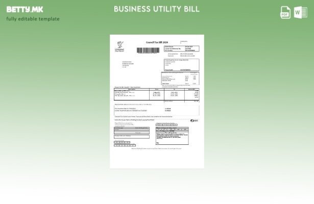 Обединетото Кралство Градскиот совет на Ливерпул даночна сметка за комунални усл