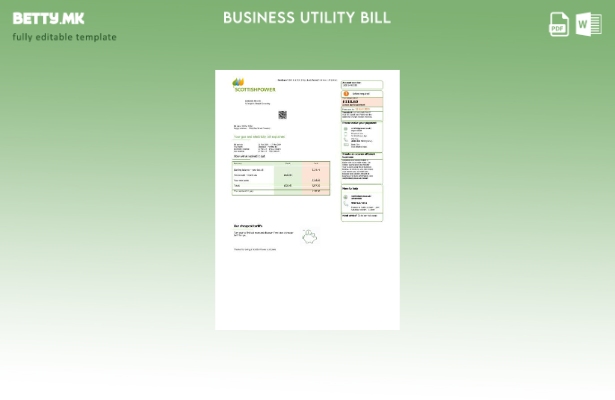 Обединетото Кралство Шкотска напојувачка деловна сметка за комунални услуги