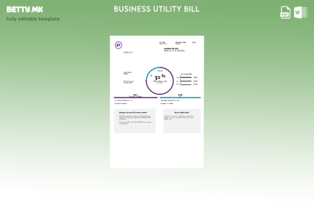 Обединетото Кралство верзија на сметката за комунални услуги за телекомуникации